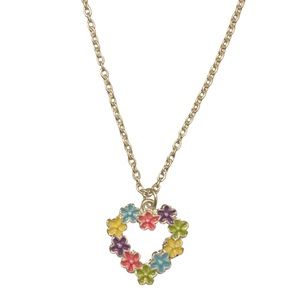 Girl’s Heart Pendant Necklace NWOT